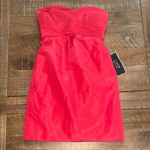 NWT J. Crew Kristin Dress in Silk Taffeta, Strapless Pleated Cocktail Dress (2)